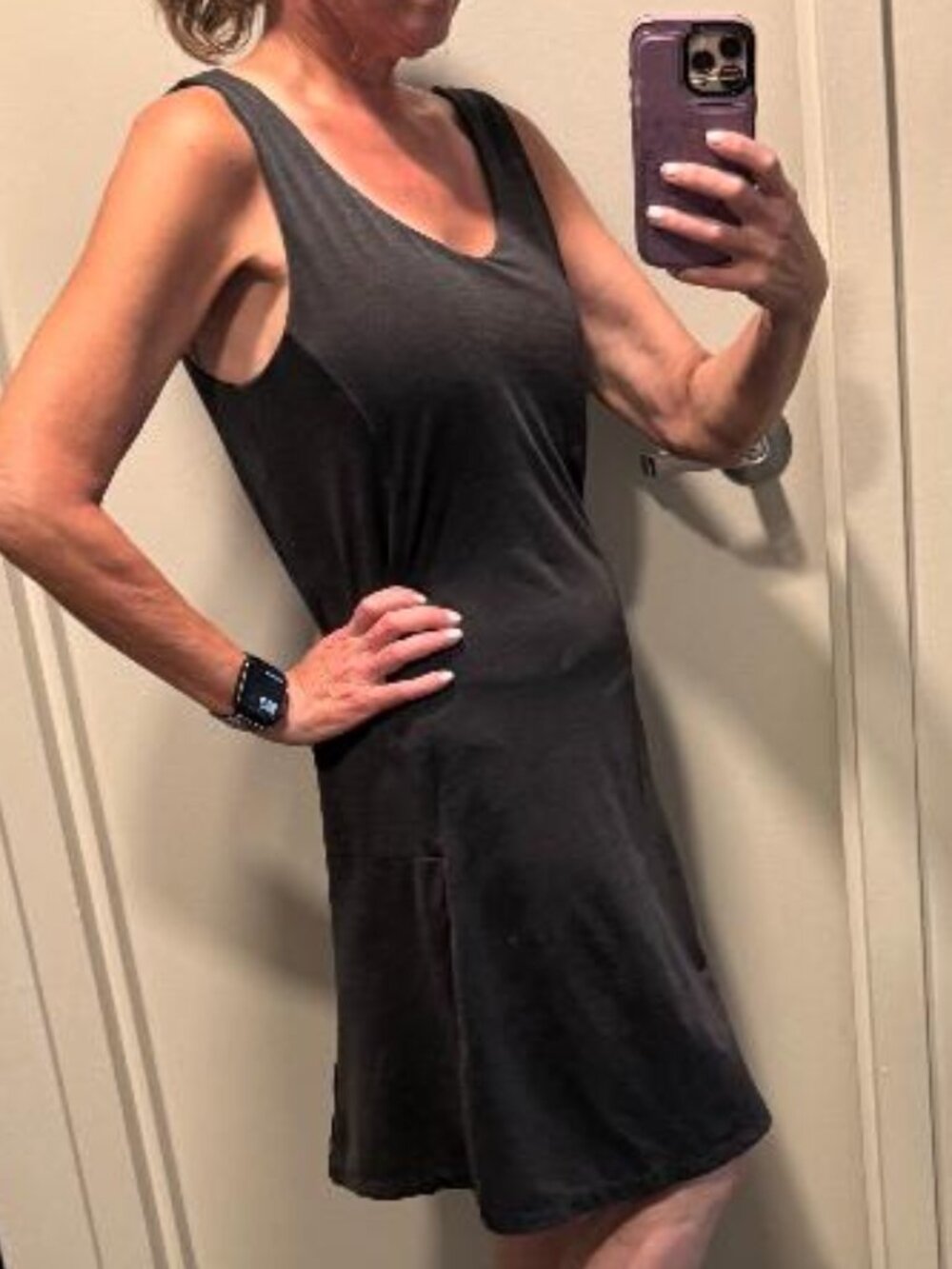 Avalanche Cambria Athletic Dress Built-In Bra Pockets NWOT M